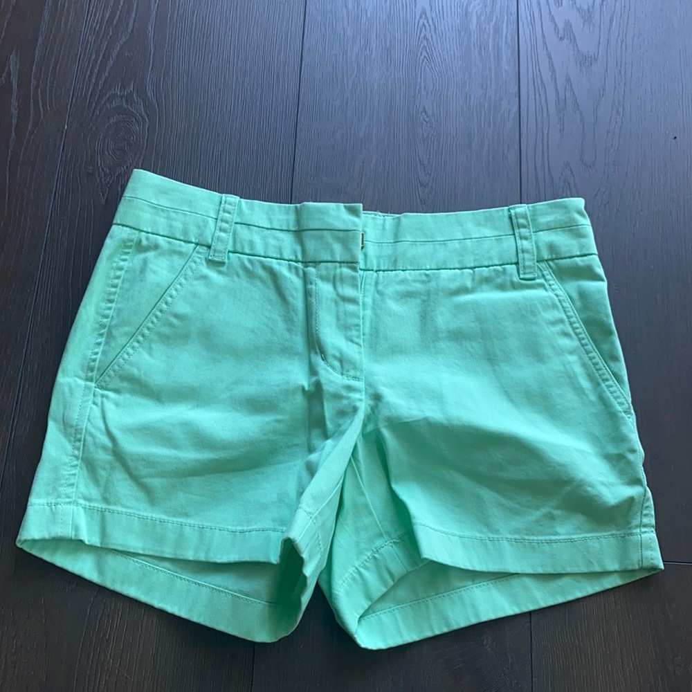 Lime Green J Crew Chino Shorts Size: 00 new with tags